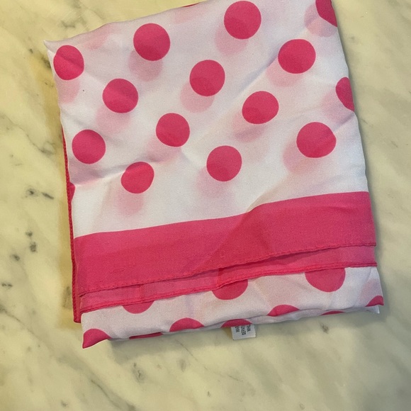 Red dot scarf  RN 66966 100% polyester Made in Italy - Picture 8 of 13